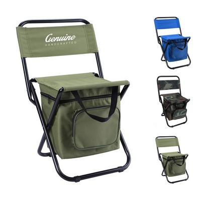 Foldable Fishing Chair with Cooler Bag