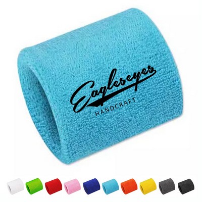 Absorbent Terry Cotton Wristband
