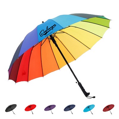 16 Rib Rainbow Umbrella