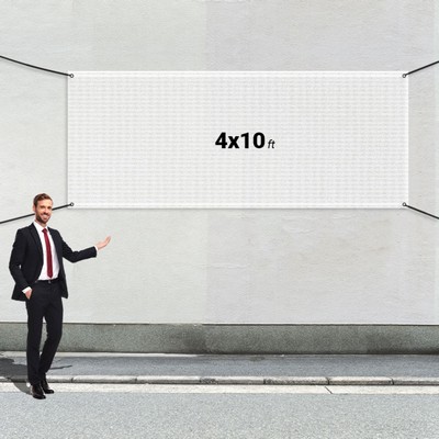 Custom 4' X 10' Mesh Banners