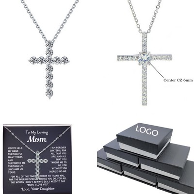 Diamond Cross Necklace for Women