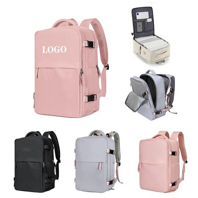 Water-Resistant Oxford Travel Backpack