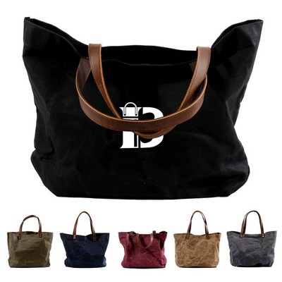 Wax Canvas Tote Bag
