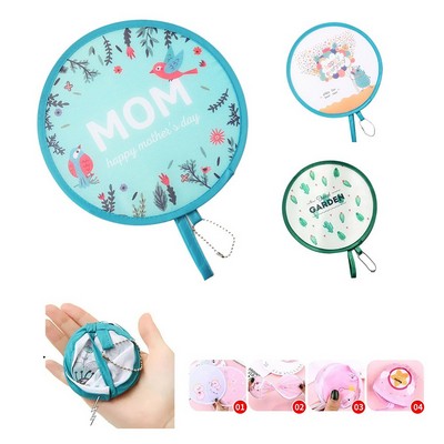 Foldable Round Polyester Fan