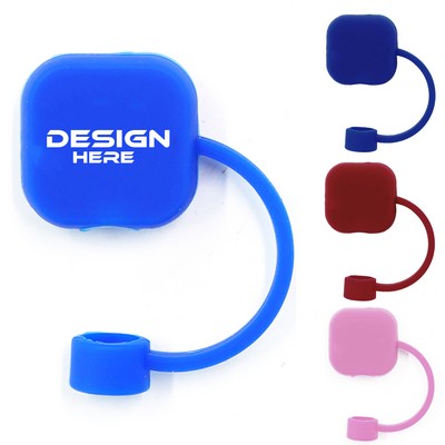 Square Silicone Dustproof Straw Cap