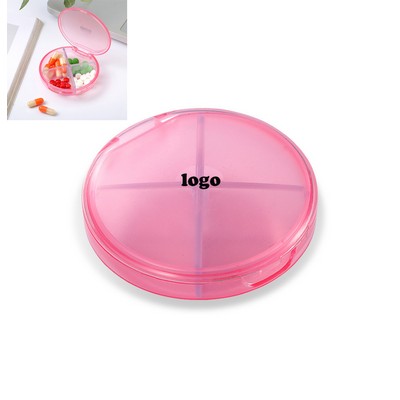 Round Clear Pill Box