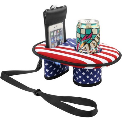 Full Color Customized Drink Holder w/ Cell Phone Set