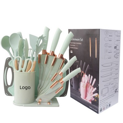 Kitchen Utensils And Knives 19 In 1 Set