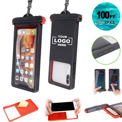 Waterproof Phone Pouch, Easy Lock,Drop-resistant, IPX8 Water Proof Cell Phone Dry Bag for Beach