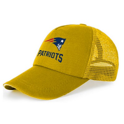 Cotton & Mesh Fabric Cap with Velcro Closure for Your Kids