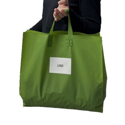 PE Frosted Plastic Tote Bag