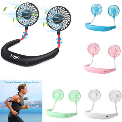Portable Hanging Neck Sports Fan
