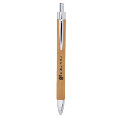 Bamboo Leatherette Pen