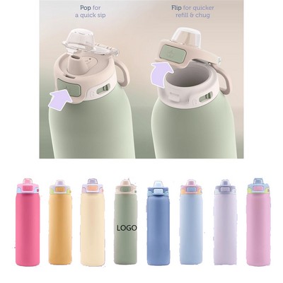 Macaron 22oz Large Capacity Bouncing Insulated Cup