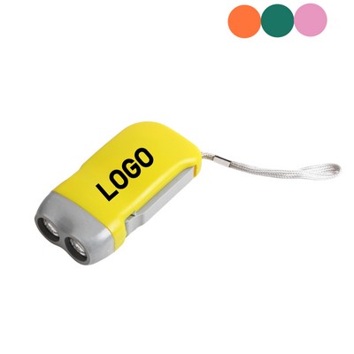 Hand Press Torch Light LED Flashlight