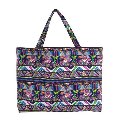 Printed Canvas Tote Bag