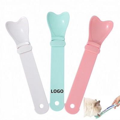 Ergonomic Cat Feeding Spoon