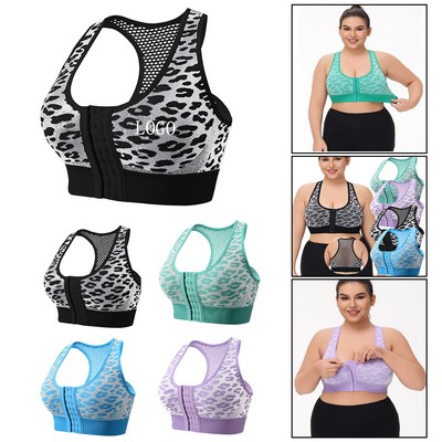 Hollow Back Plus Size Sports Bra (XL - 6XL)