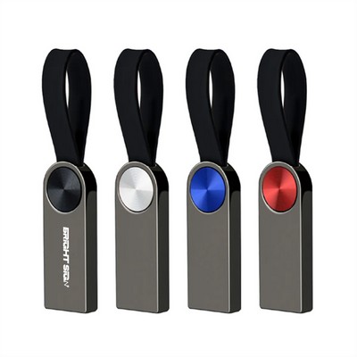 Rugged Metal USB Flash Drive Keychain