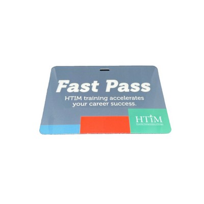 USA Made Waterproof Laminated Event Tag (4.25"x6") Rectangle Horizontal