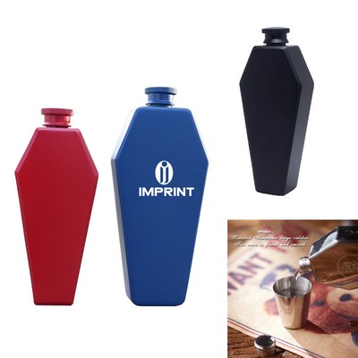 6 Oz. Stainless Steel Alcohol Liquor Flask With Funnel