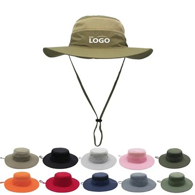 Lightweight Sun Protection Wide Brim Bucket Hat