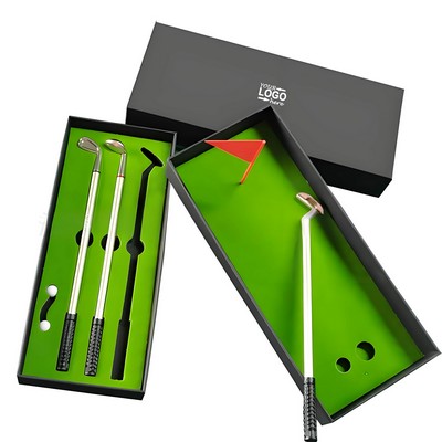 3 Piece Golf Pen Set Gift Fun Office Toys