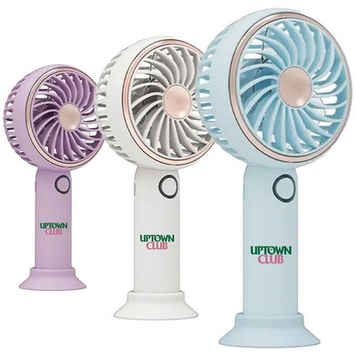 Simple LED and Handheld USB Rechargeable Fan
