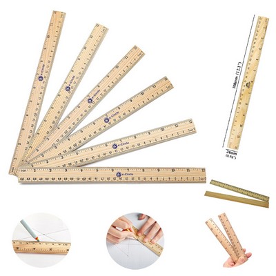 12" Wooden Ruler