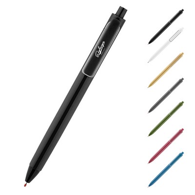 Refillable Black Ballpoint Pen