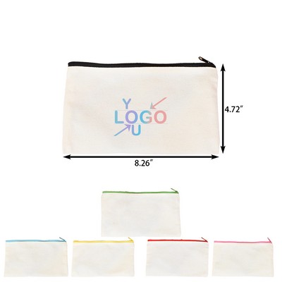 Empty Canvas Zipper Pouch