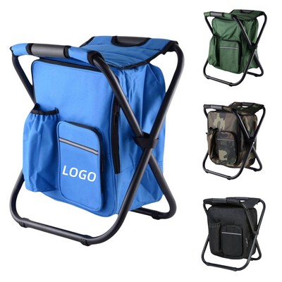 Portable Insulated Folding Cooler Stool