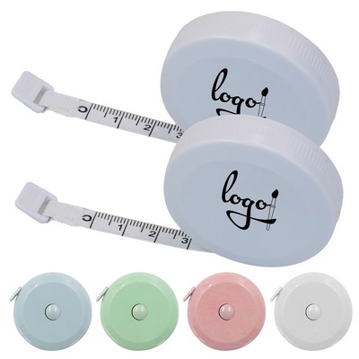 Crafted with durable ABS casing and soft fiberglass tape, this compact retractable measuring tool is