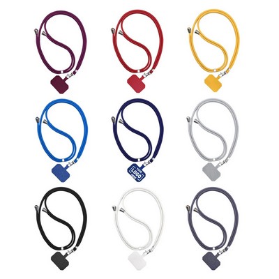 Adjustable Crossbody Nylon Patch Neck Strap Phone Lanyard