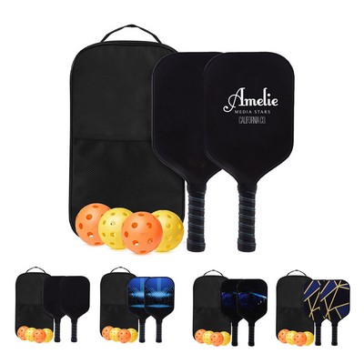 Carbon Fiber Pickleball Paddle Set
