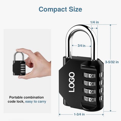 4-Digit Outdoor Waterproof Padlock