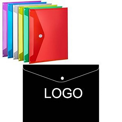 Durable Custom Plastic Envelopes with Snap Closure
