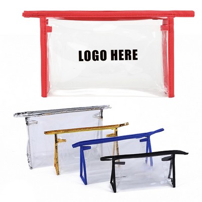 Transparent Travel Essentials Pouch
