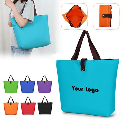 Oxford Tote Bag W/ Zipper