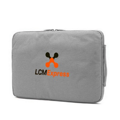 Full-Color Printed 14" Nylon Laptop Bag with Multiple Pockets
