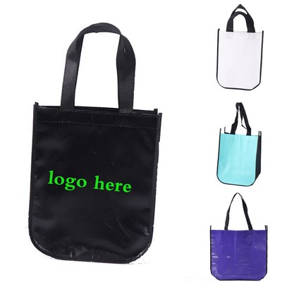 Compact Curved Bottom Laminated Non-Woven Gift Bag