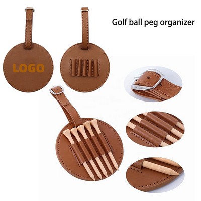 Golf Club Post Fixing Frame With Leather Cover