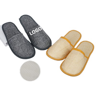 Premium Disposable Linen Slippers