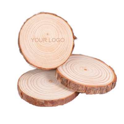 4" Polished Natural Wood Slice