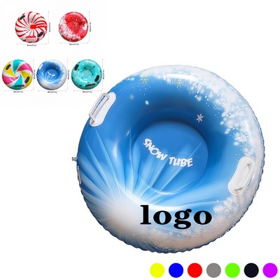 Round Inflatable Snow Tube Ride For Winter Fun