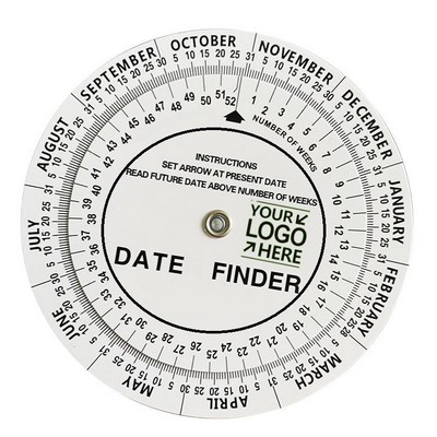 5'' Dia PVC Scheduling Wheel Chart Calendar