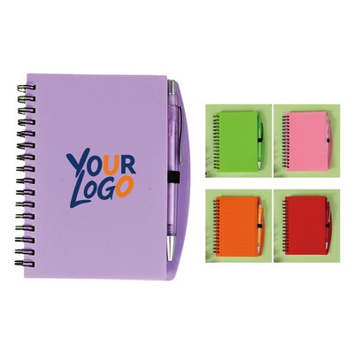 A6 Coiled Notebook With Pen