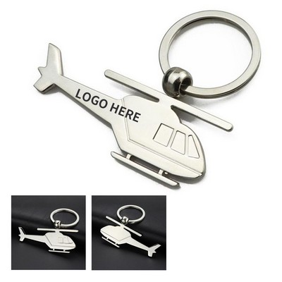 Aluminum Helicopter Keyring