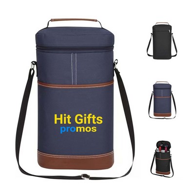 Wine Double Bottle Tote Bag