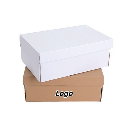 Kraft Paper Fold Over Shoe Box for Women's Footwear Packaging